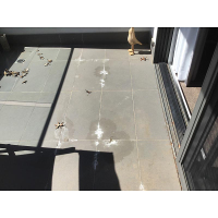 The water proofing of the balcony was poorly executed causing structural and cosmetic damage to this new home in Throsby Canberra