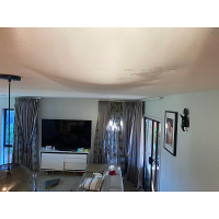 Ceiling about to collapse in Gungahlin - Caused by leaking air conditioning tray in the roof cavity