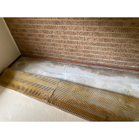 Water damage in Aranda Canberra - Caused by no water proofing on the opposite side of the wall where the joining apartment was higher