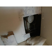 Water damaged and foul smell in the back of cupboard in Phillip Canberra