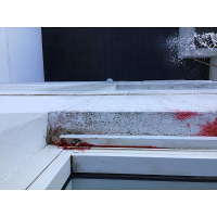 Dye test on a suspect 5th floor external window ledge in Belconnen Canberra