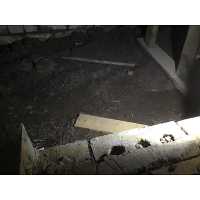 The water flooding under the house was due to a blocked stormwater drain - This is a termite and subsidence risk for the owners  in Fraser Canberra