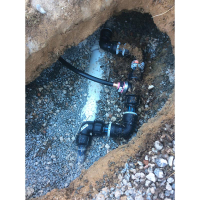Finding leaks in plastic pipes in gravel is very hard - but we found it and fixed it