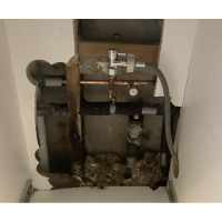 Wrotting wall frame - caused by a split soldered joint in Tuggeranong Canberra