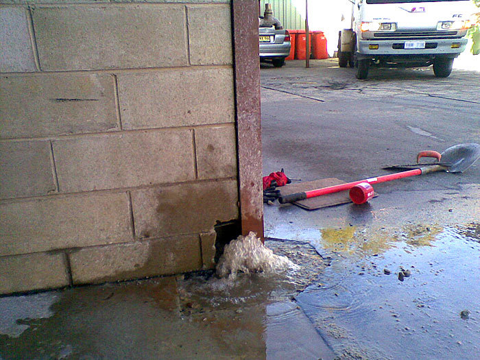 what to do about leaking pipes under slabs