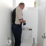 Leakin Toilets Plumber replacing a toilet inlet valve