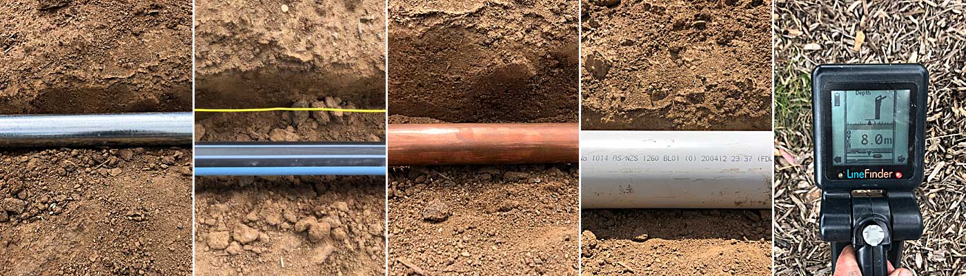 locating underground pipes