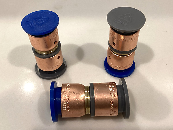 4 J 15mm Polybutylene to Auspex pipe adaptors